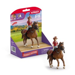 Figurka Schleich HORSE CLUB Hannah & Cayenne 42711