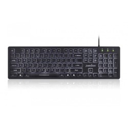 Outlet Perixx PERIBOARD-317 klawiatura USB podświetlana LED slim przewodowa