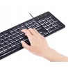 Outlet Perixx PERIBOARD-317 klawiatura USB podświetlana LED slim przewodowa