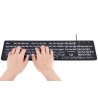 Outlet Perixx PERIBOARD-317 klawiatura USB podświetlana LED slim przewodowa