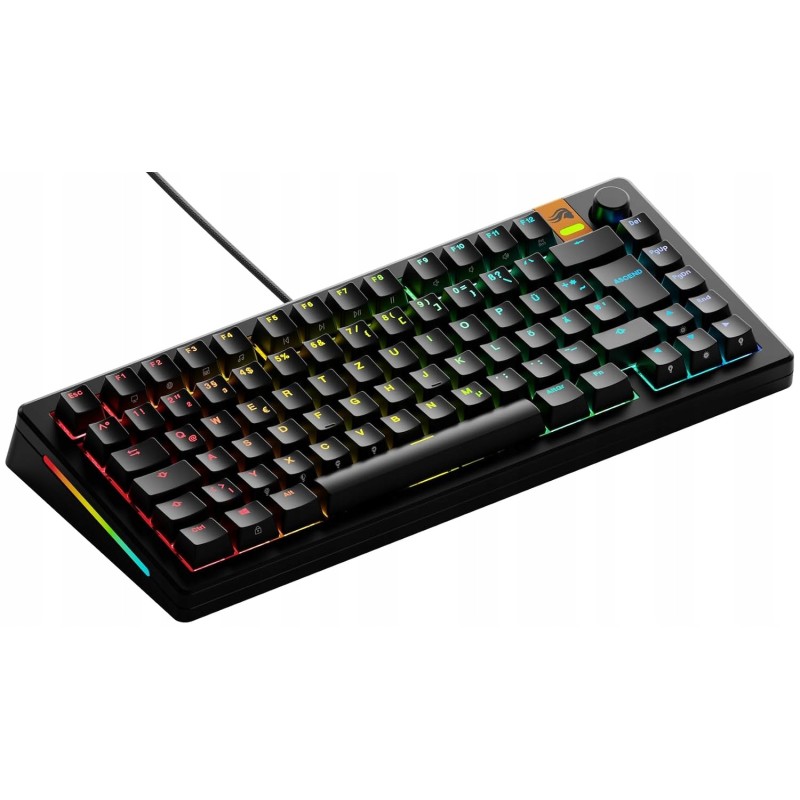 USZKODZONY Klawiatura Mechaniczna GLORIOUS GMMK 3 HE 75% QWERTZ Czarna