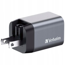 Outlet SZYBKA PODWÓJNA Turystyczna Ładowarka Sieciowa VERBATIM GaN USB 35W