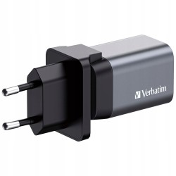 Outlet SZYBKA PODWÓJNA Turystyczna Ładowarka Sieciowa VERBATIM GaN USB 35W