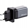 Outlet SZYBKA PODWÓJNA Turystyczna Ładowarka Sieciowa VERBATIM GaN USB 35W