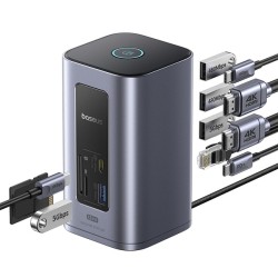 USZKODZONY Baseus stacja dokująca USB-C 12 w 1 Dual 4K HDMI 10Gbps 100W PD