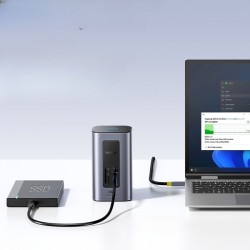 USZKODZONY Baseus stacja dokująca USB-C 12 w 1 Dual 4K HDMI 10Gbps 100W PD
