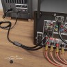Outlet KabelDirekt Przewód RCA 2 na 1 Cinch Męski 7,5m PRO Series Czarny