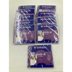 Outlet Płyta DVD do zadrukowania Verbatim DVD+R 4,7 GB przezroczysty 10