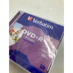Outlet Płyta DVD do zadrukowania Verbatim DVD+R 4,7 GB przezroczysty 10