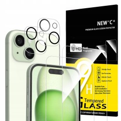 Outlet Szkło hartowane New'c do Apple iPhone 15 2 sztuki