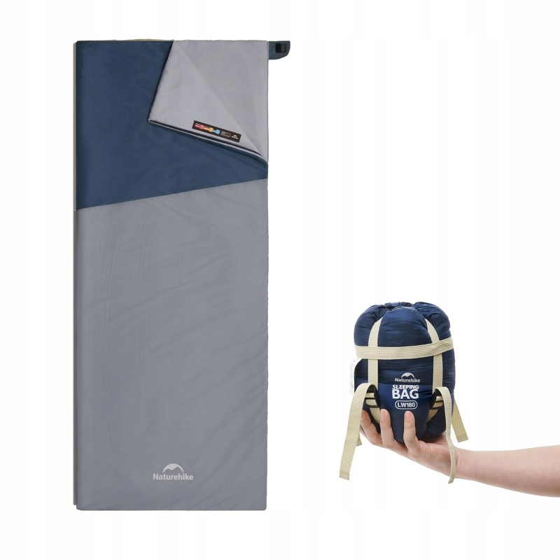 Outlet Naturehike Śpiwór letni wodoodporny koc XL ciemnoniebieski