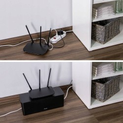 Outlet Pudełko na kable Hama 00221012 156 x 40 x 135 mm czarny