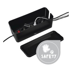 Outlet Pudełko na kable Hama 00221012 156 x 40 x 135 mm czarny