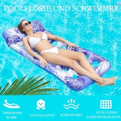 Outlet Materac Dmuchany Leżak Basenowy 180x90cm PVC Niebieski