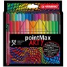 Outlet Zestaw Kolorowych Pisaków Stabilo pointMax ARTY z nylonową