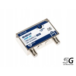 Outlet WZMACNIACZ MASZTOWY AMP-10 5G 1UHF 10-25db 24V Niebieski