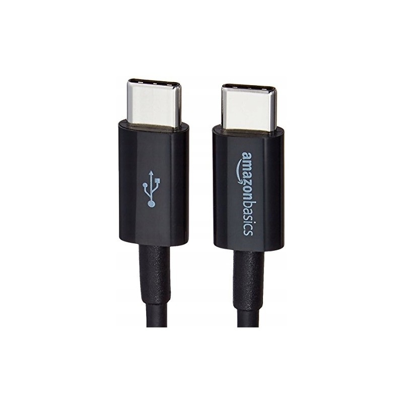 Outlet AmazonBasics L6LUC025-CS-R kabel USB 1,8 m 2.0 USB C Czarny