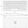 Outlet Klawiatura Bezprzewodowa Bluetooth iPad Windows QWERTZ DE Biały