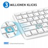 Outlet Klawiatura Bezprzewodowa Bluetooth iPad Windows QWERTZ DE Biały