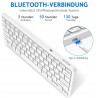 Outlet Klawiatura Bezprzewodowa Bluetooth iPad Windows QWERTZ DE Biały