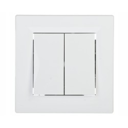 Outlet Schneider Asfora łącznik świecznikowy podwójny biały EPH0300121