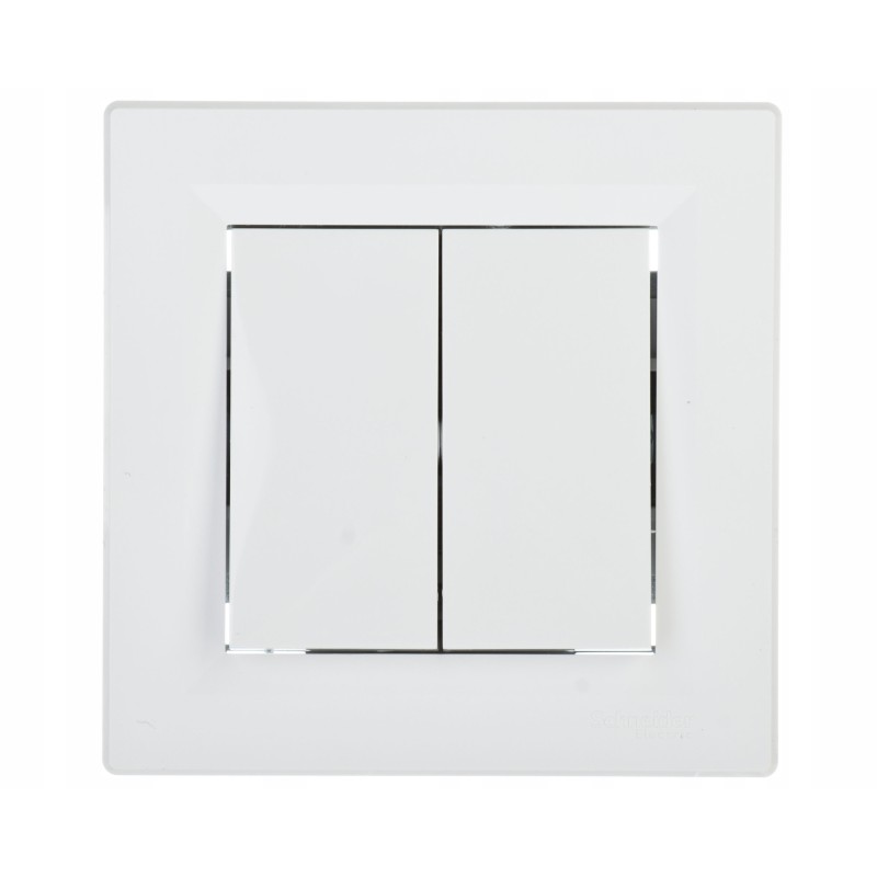 Outlet Schneider Asfora łącznik świecznikowy podwójny biały EPH0300121