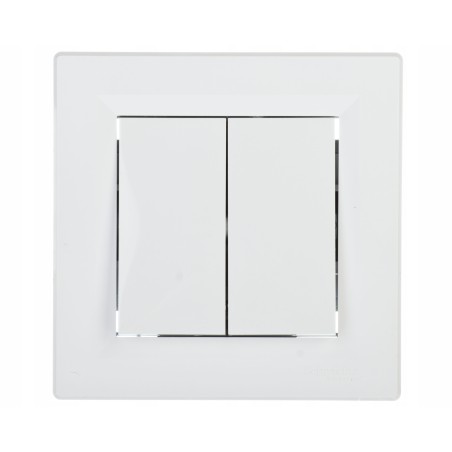 Outlet Schneider Asfora łącznik świecznikowy podwójny biały EPH0300121