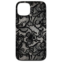 Outlet Koronkowe etui vintage plecki do iPhone'a 13 czarny