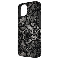Outlet Koronkowe etui vintage plecki do iPhone'a 13 czarny