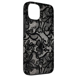 Outlet Koronkowe etui vintage plecki do iPhone'a 13 czarny