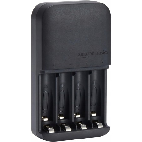 Outlet Ładowarka Amazon Basics EU na 4 baterie NiMh AA AAA Czarna
