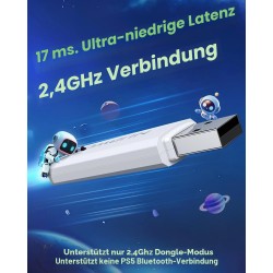Outlet Słuchawki Bezprzewodowe NUBWO G06-P z Ładowarką PS5 Biało-Czarne