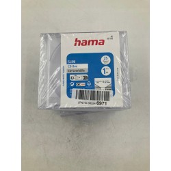 Outlet Hama CD Slim Box etui na CD/DVD zestaw przezroczyste 25 szt.