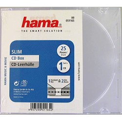 Outlet Hama CD Slim Box etui na CD/DVD zestaw przezroczyste 25 szt.