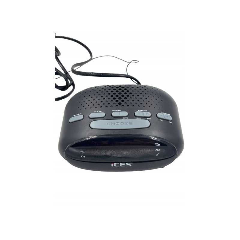 Outlet iCes ICR-210 radiobudzik FM PLL LED podwójny alarm drzemka sleep 230