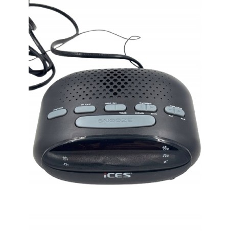 Outlet iCes ICR-210 radiobudzik FM PLL LED podwójny alarm drzemka sleep 230