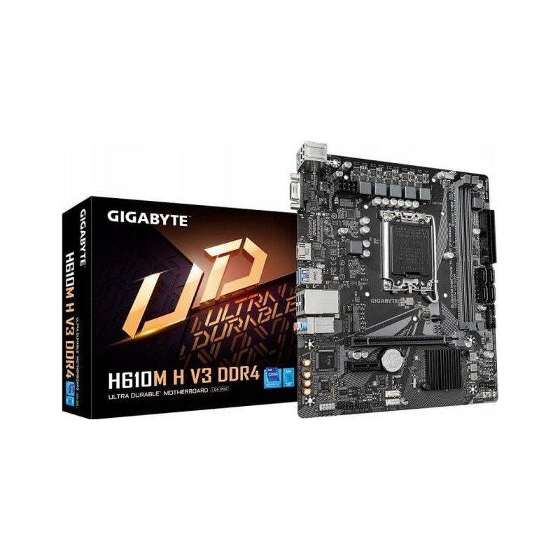 USZKODZONY Płyta główna Micro ATX Gigabyte H610M H V3 DDR4 LGA1700 do CPU