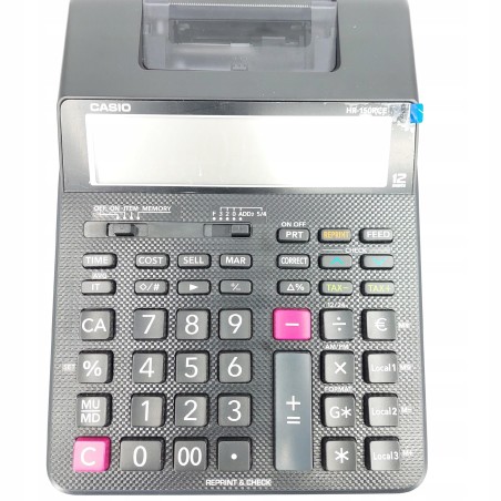 Outlet Casio HR-150RCE-WA-EC Kalkulator Stacjonarny drukujący Duży Czarny