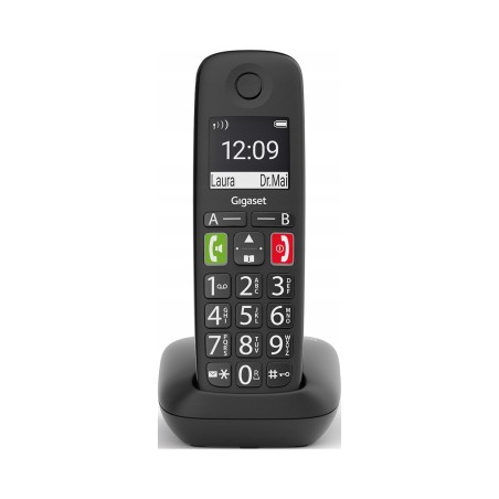 Outlet Telefon stacjonarny bezprzewodowy Gigaset E290 Czarny CLIP GAP DECT