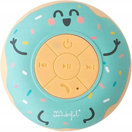 USZKODZONY Mr. Wonderful Wodoodporny głośnik Bluetooth w kształcie donuta