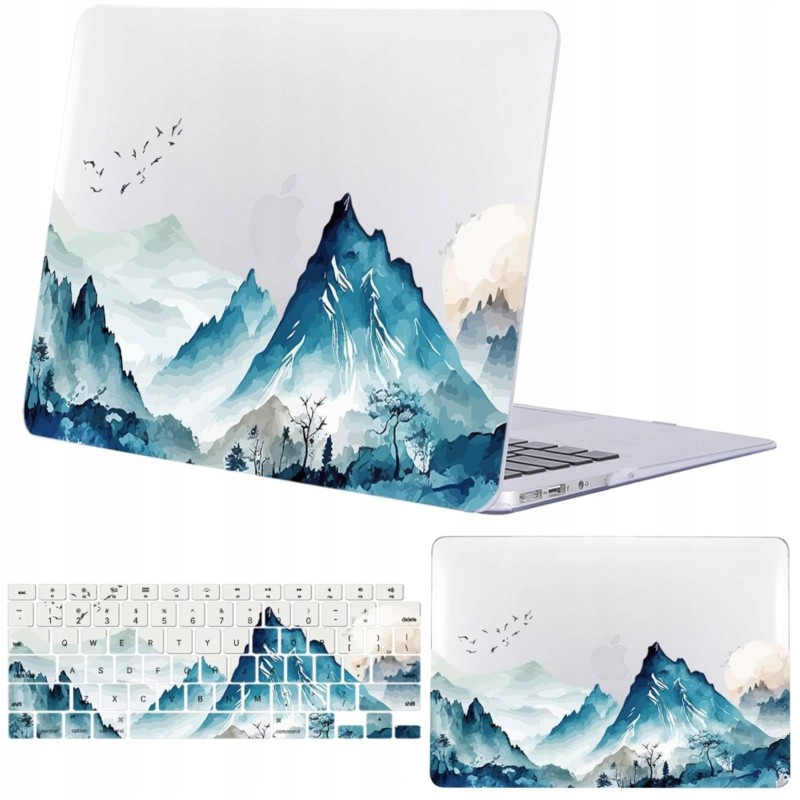 Outlet Etui FFBOFFC do MacBook Air 13 A1932 A2179 A2337 Ink Blue Mountains
