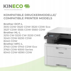 Outlet Tonery Kineco TN248CMYK do Brother Czewony Czarny Żółty Niebieski
