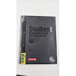Outlet BRUNNEN College Premium zeszyt A4 80 kartek Onyx 29,7×22,5×1,4 cm