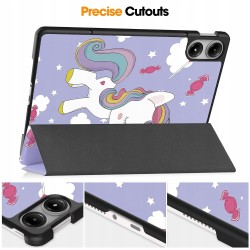 Outlet Etui do Redmi Pad Pro 12,1" Ultracienkie Fioletowe z Jednorożcem