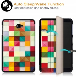 Outlet Etui Xuanbeier do Samsung Galaxy Tab A 10.1" z kolorowymi kwadratami