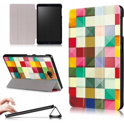 Outlet Etui Xuanbeier do Samsung Galaxy Tab A 10.1" z kolorowymi kwadratami