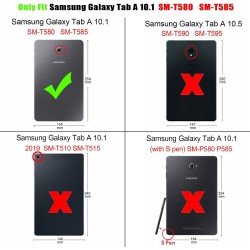 Outlet Etui Xuanbeier do Samsung Galaxy Tab A 10.1" z kolorowymi kwadratami