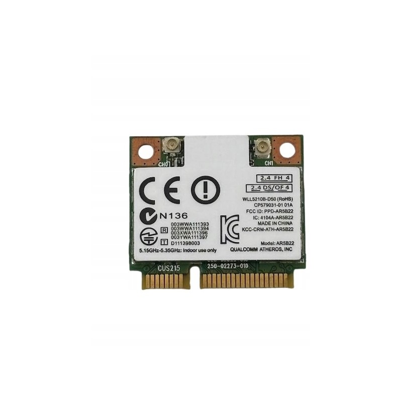 Outlet AR5B22 moduł WiFi Mini PCI-E 300 Mb Bluetooth 4.0 dual band 2,4/5