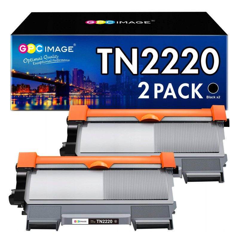 Outlet GPC TN2220 TN2010 2 Tonery Zamiennik z drukarkami Brother Czarny