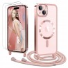 Outlet Ethanger Etui na iPhone 15 Plus ze sznurkiem + 2 szkła hartowane